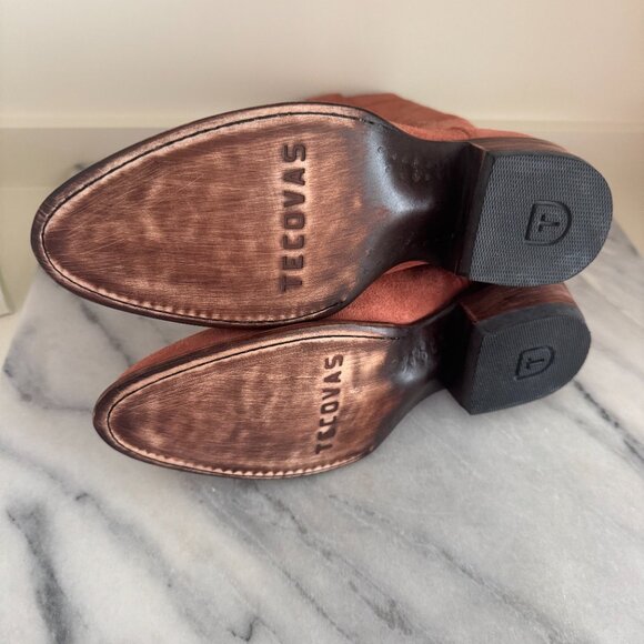 Tecovas Josie – Desert Rose Suede Cowgirl Boots – NWT - Picture 3 of 5